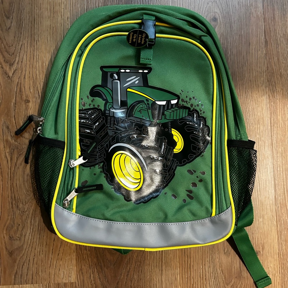 Kids backpack, brand new with tags. John Deere